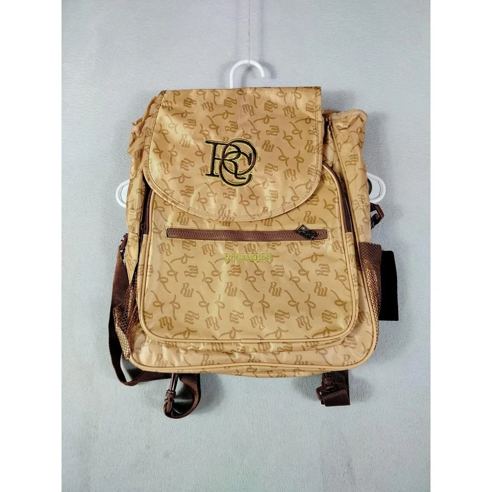 Rocawear Beige 16in Backpack Soft Case Adjustable Straps Unisex Daypack Bag‎